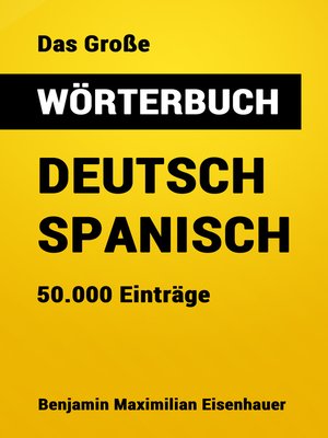 cover image of Das Große Wörterbuch Deutsch--Spanisch